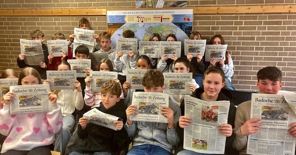 8a und 8b schreiben im Auftrag der Badischen Zeitung (2025)
