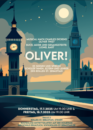 Plakat Musicalaufführungen "Oliver Twist" Plakat Musicalaufführungen "Oliver Twist"