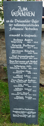 Eine Stele gibt den 15 Euthanasie-Opfern aus dem Dreisamtal einen Namen. (Foto: Gerhard Lck)